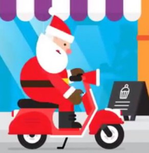 Święty Mikołaj na motorze