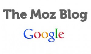 Moz blog i Google logo